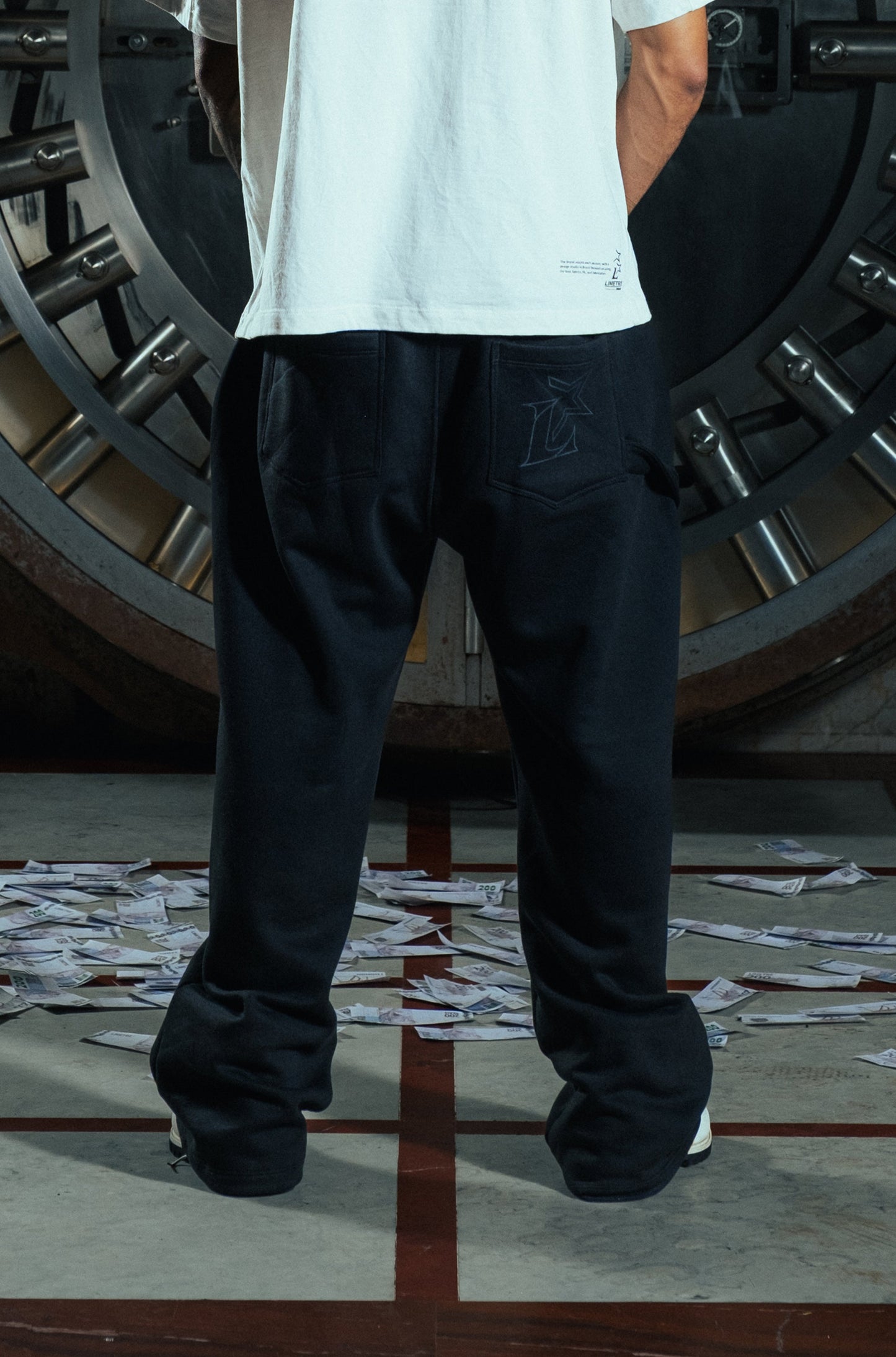 TARGET BAGGY SWEATPANTS BLACK Limetre
