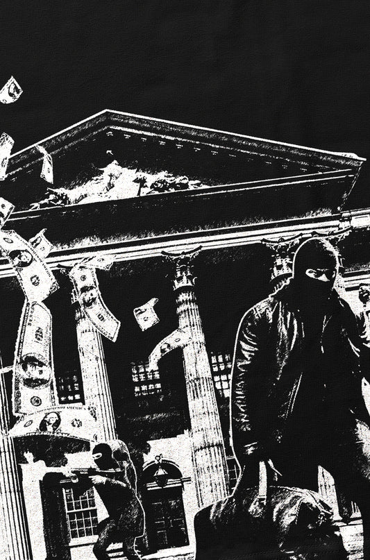 BANK TEE BLACK Limetre