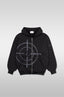 TARGET ZIP HOODIE BLACK