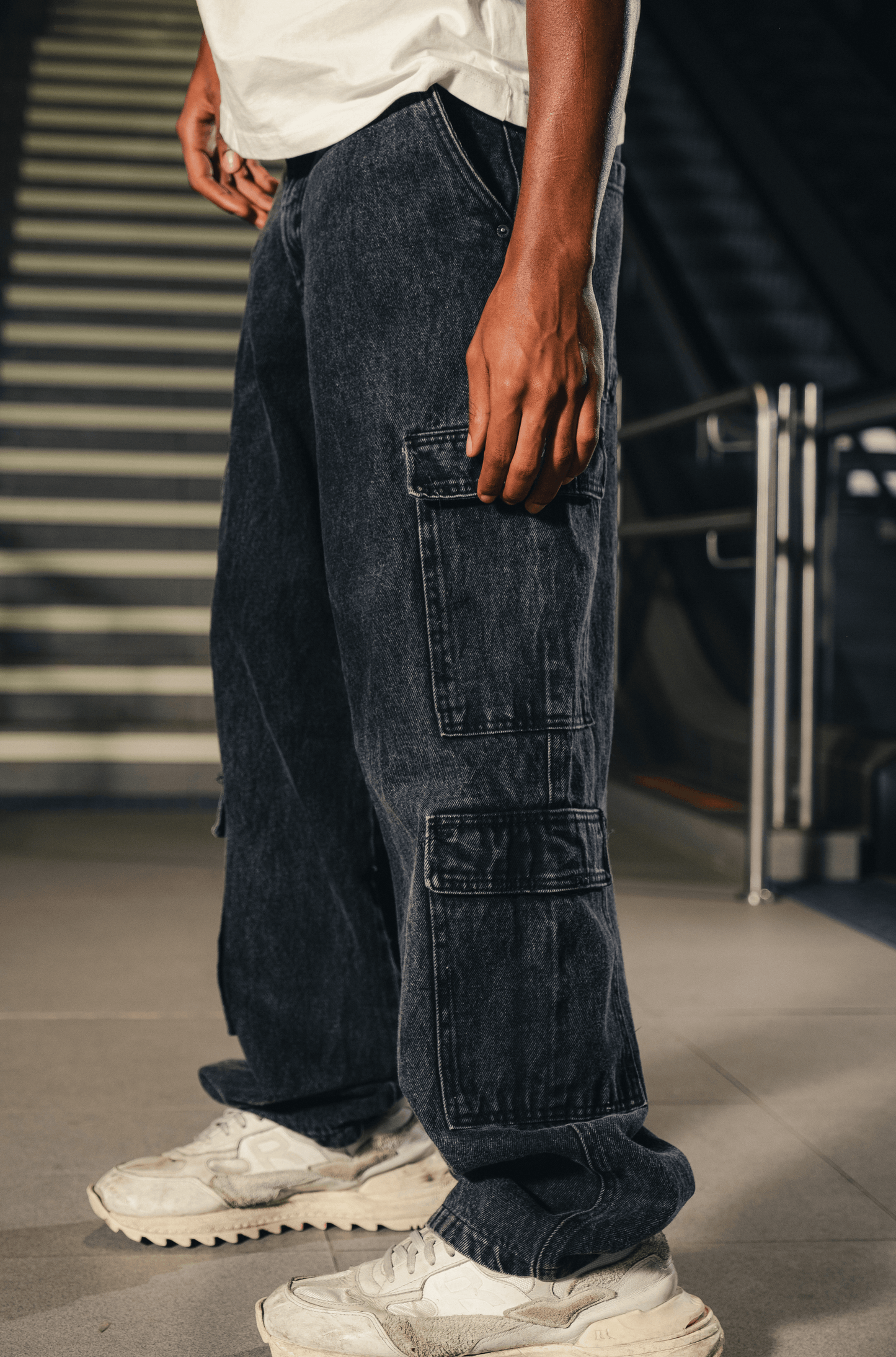 CARGO JEANS MIDNIGHT Limetre