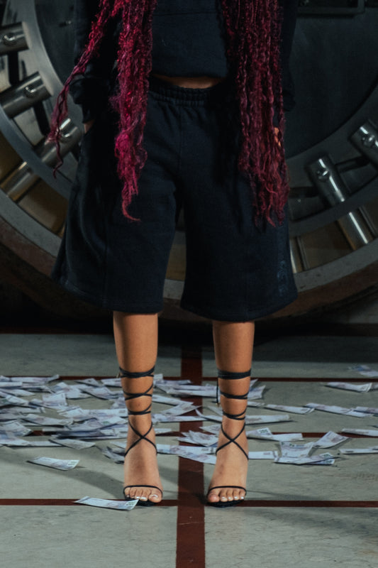 PRESTIGE BAGGY SHORTS BLACK