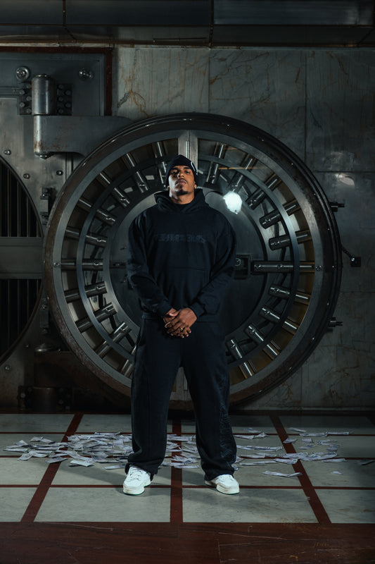 PRESTIGE BOXY HOODIE BLACK