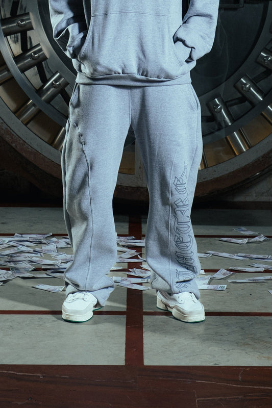 PRESTIGE BAGGY SWEATPANTS GRAY Limetre