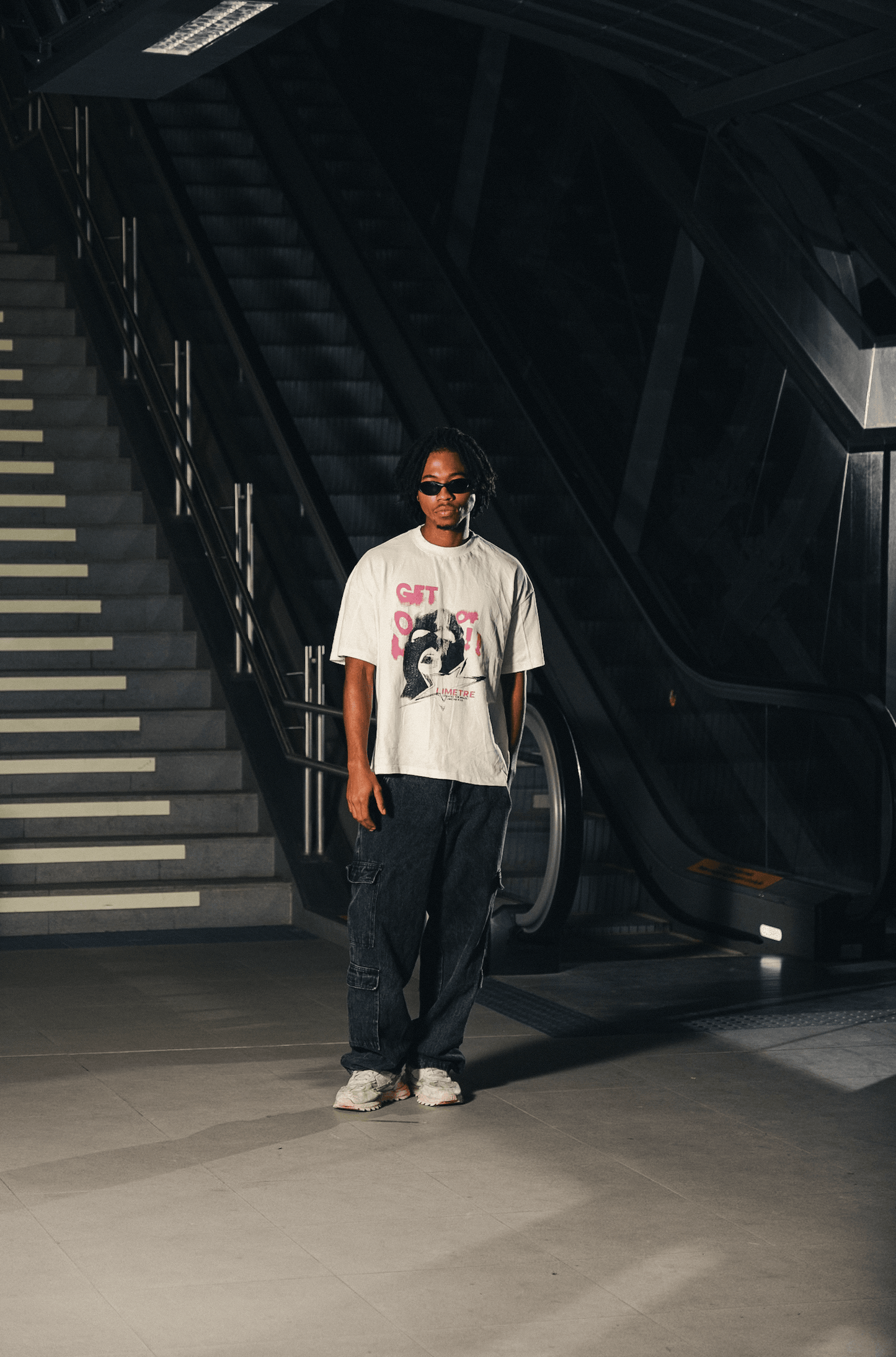 MASK OFF WHITE BOXY T-SHIRT Limetre