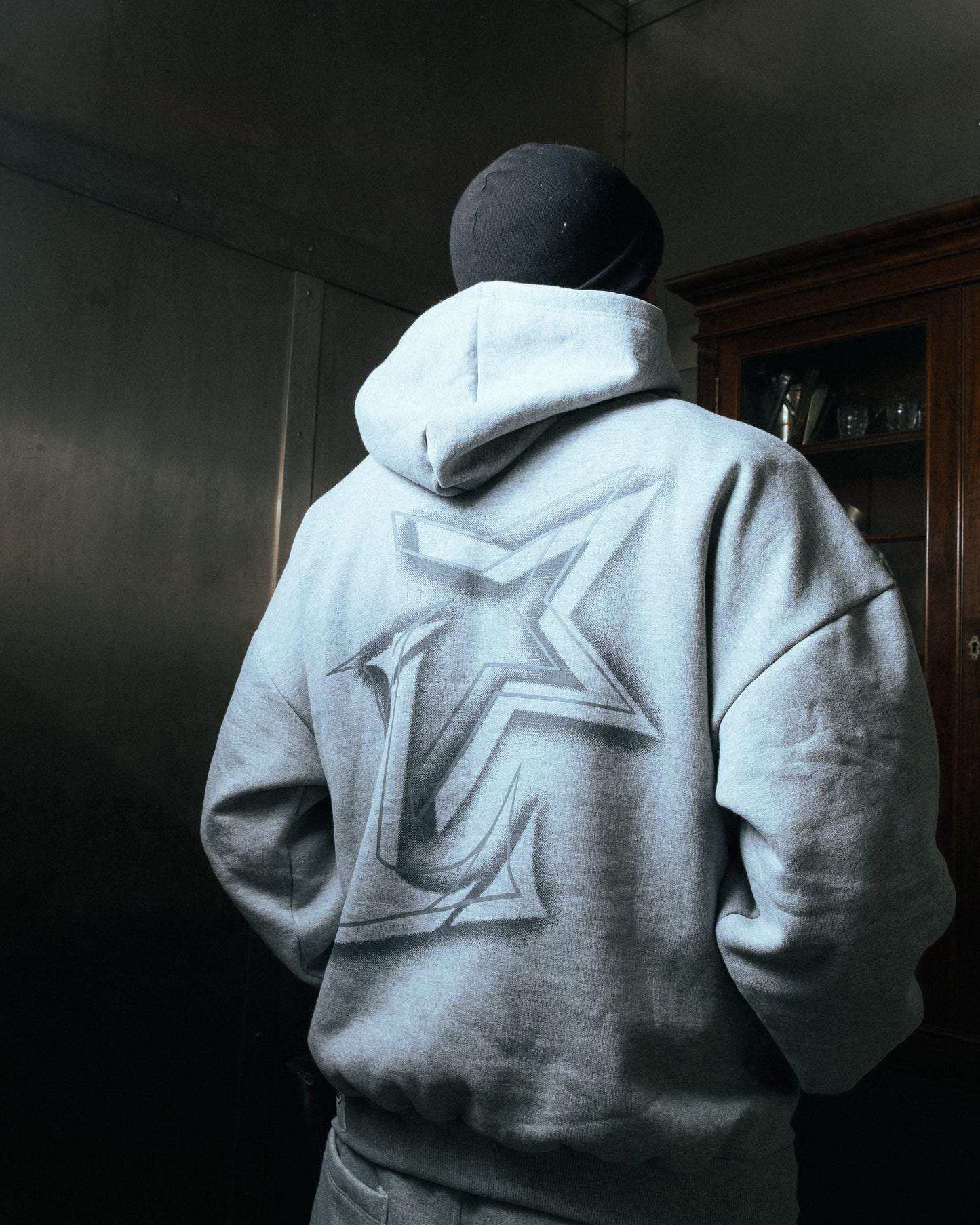 PRESTIGE BOXY HOODIE GRAY