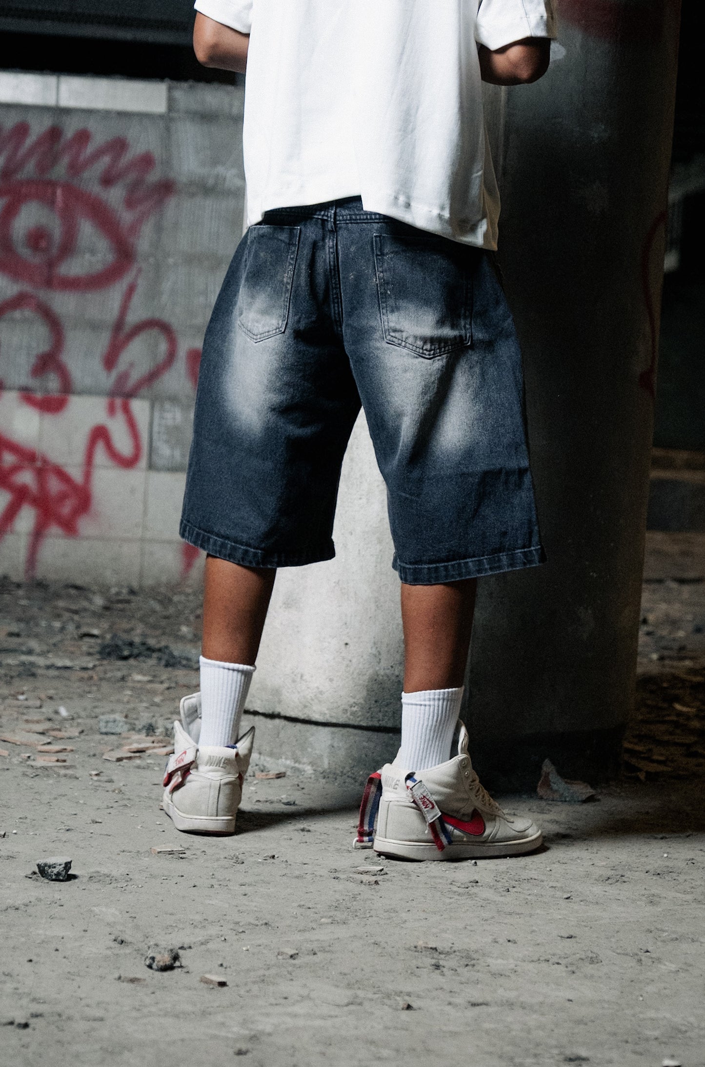 JORTS FRAGMENT BLACK
