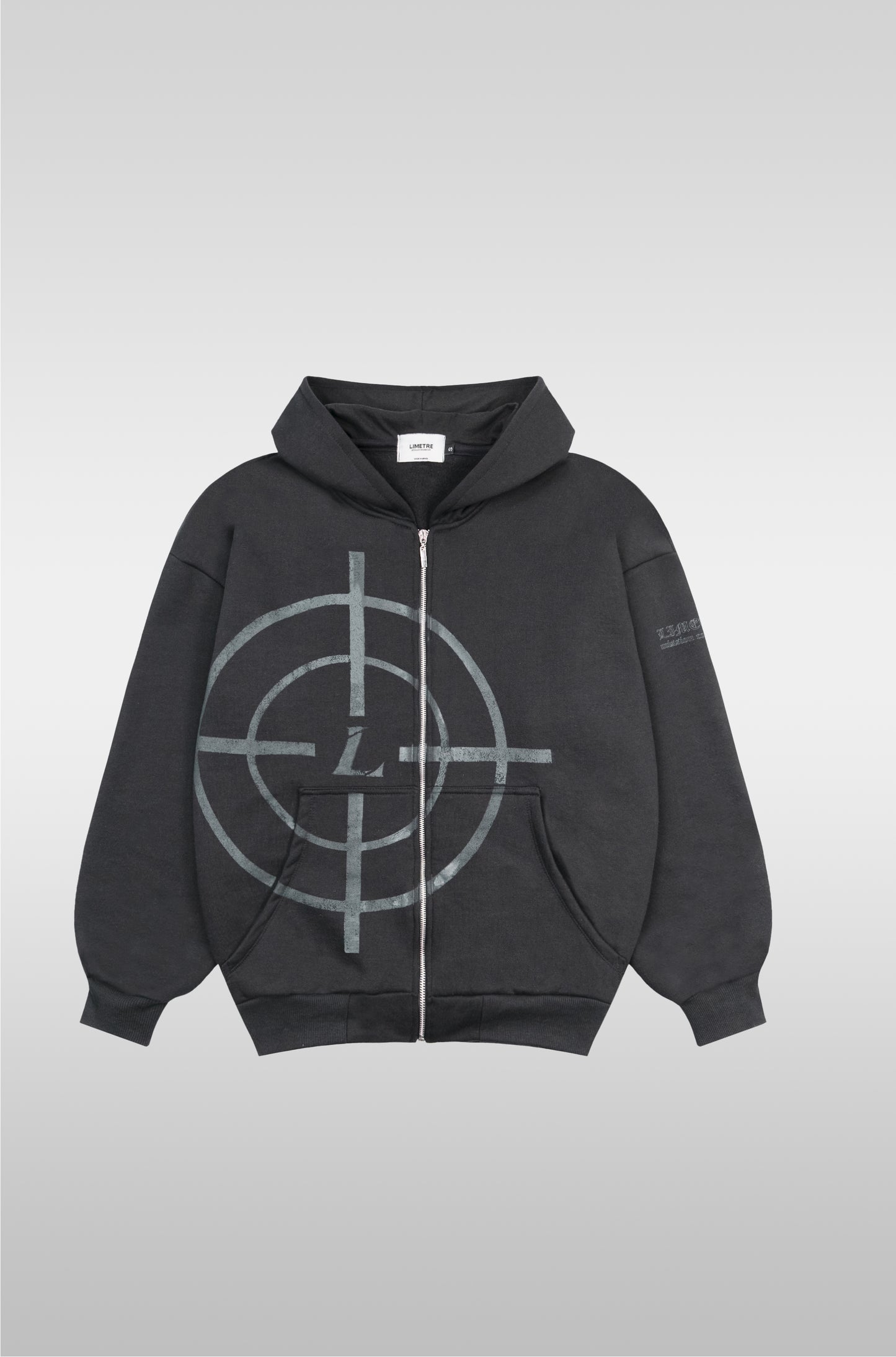 TARGET ZIP HOODIE GRAY