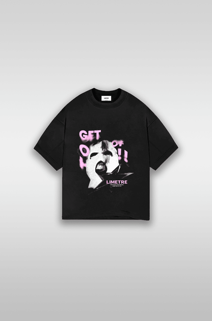 MASK OFF BLACK OVERSIZED BOXY T-SHIRT