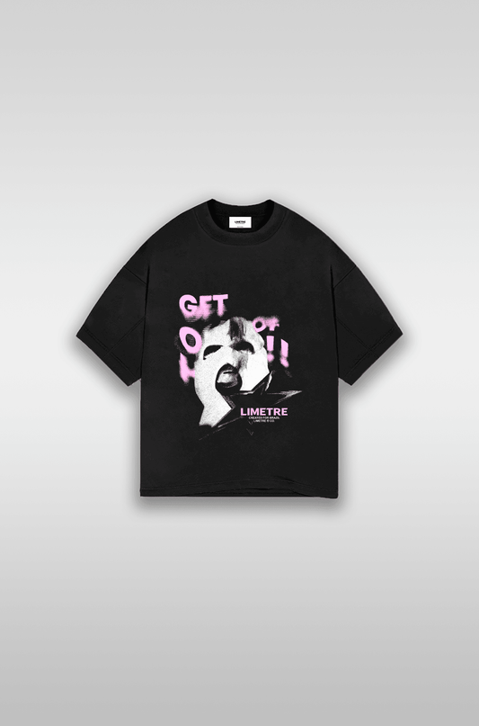 MASK OFF BLACK OVERSIZED BOXY T-SHIRT