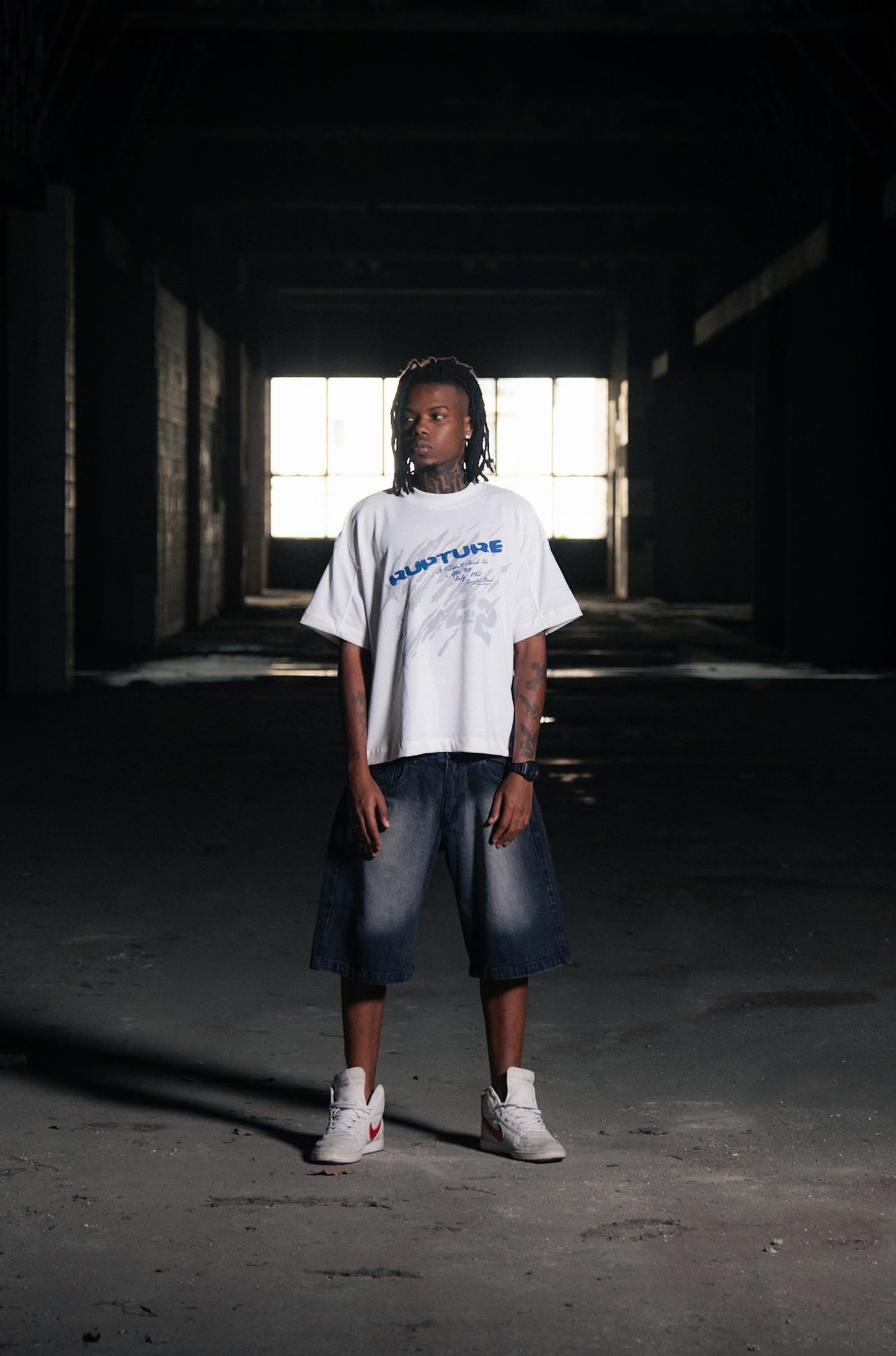 RUPTURE TEE WHITE Limetre