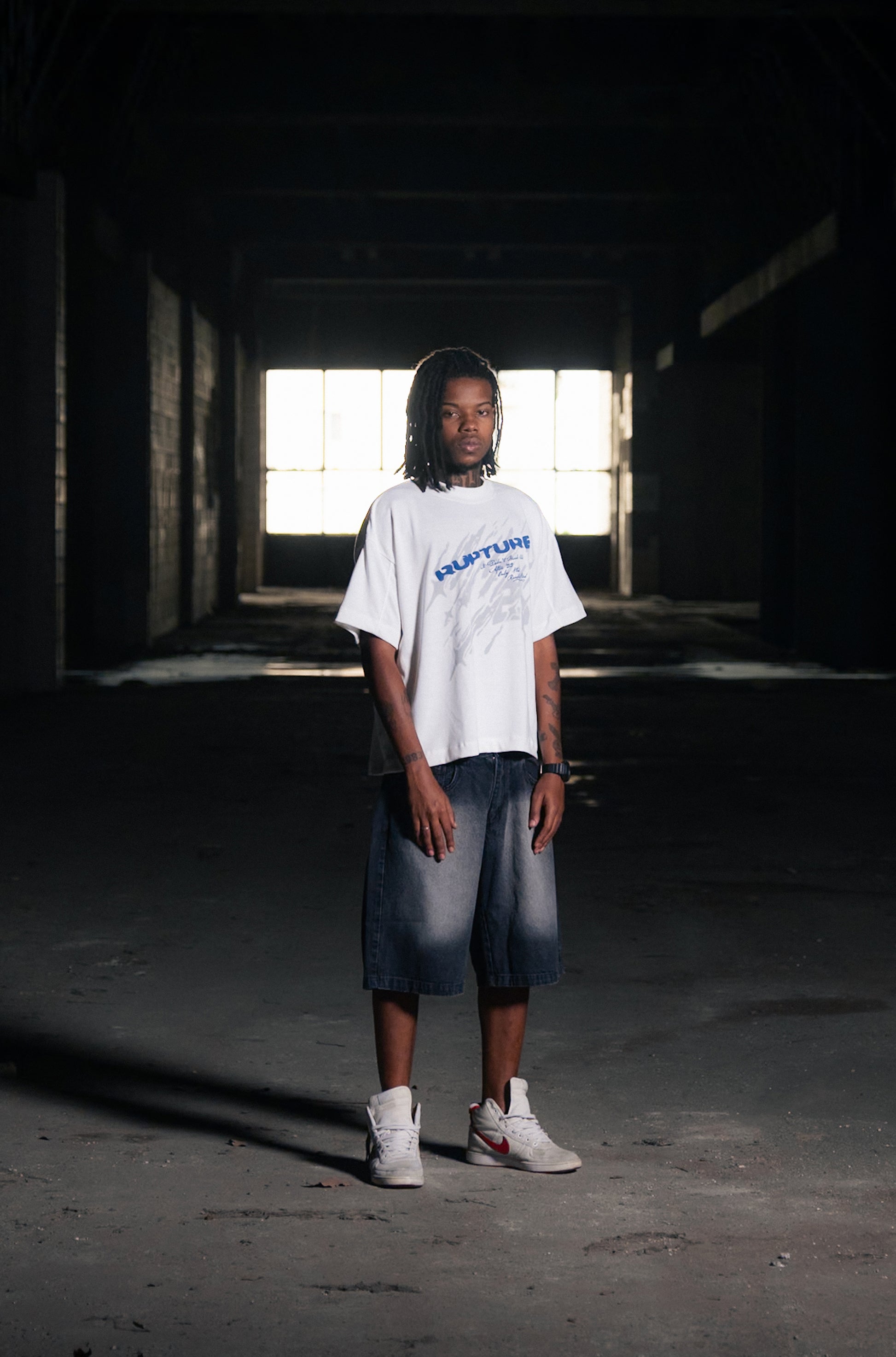 RUPTURE TEE WHITE Limetre