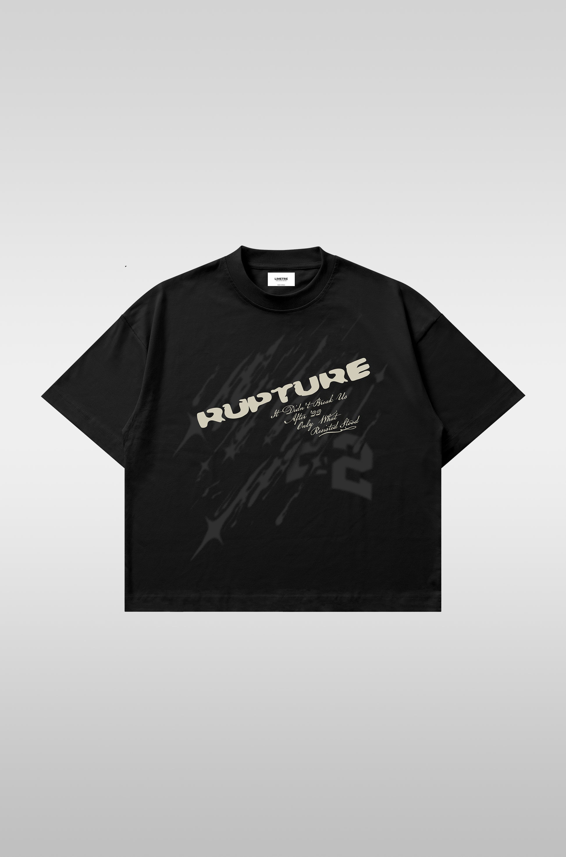 RUPTURE TEE BLACK Limetre
