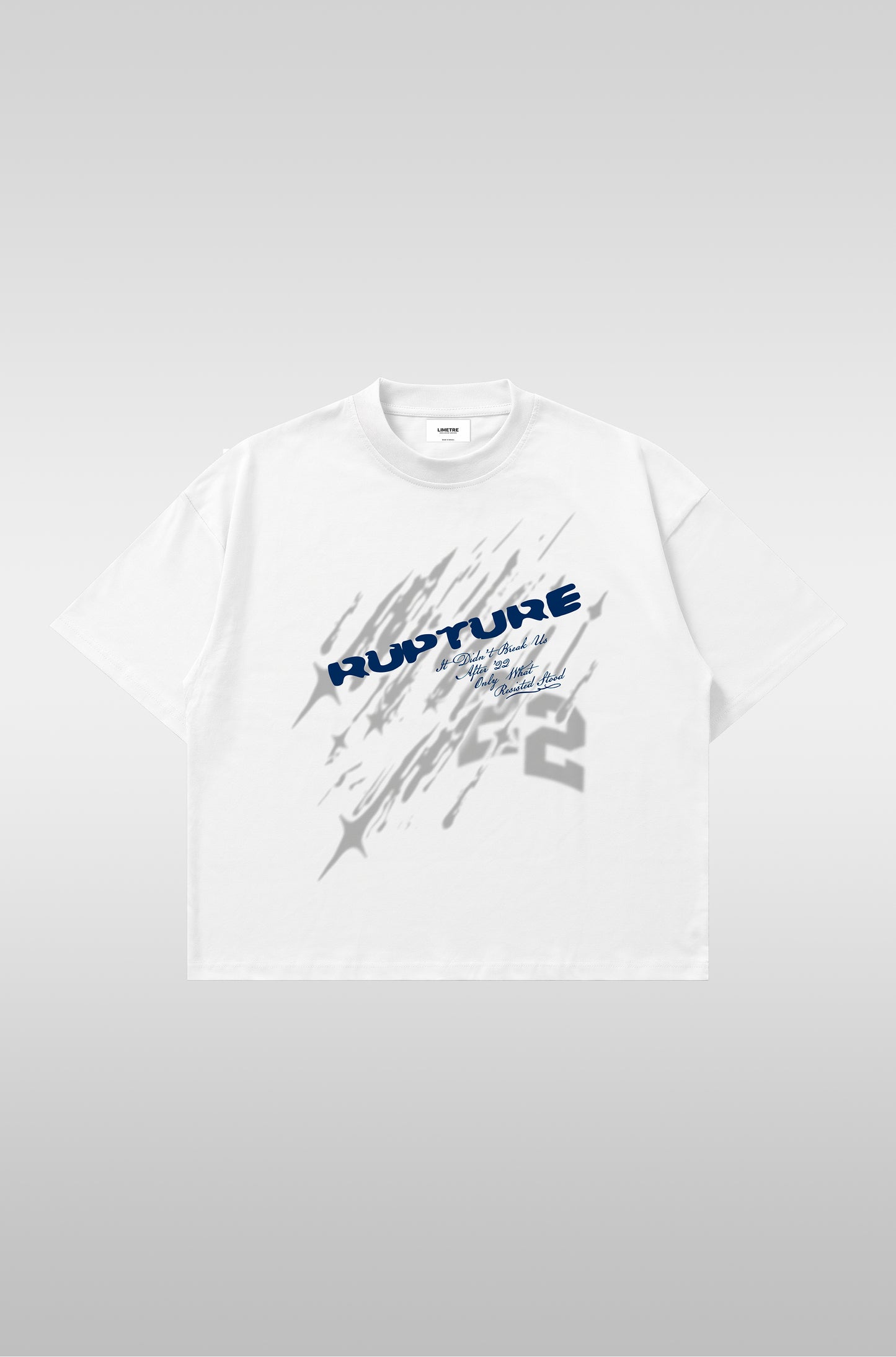 RUPTURE TEE WHITE Limetre