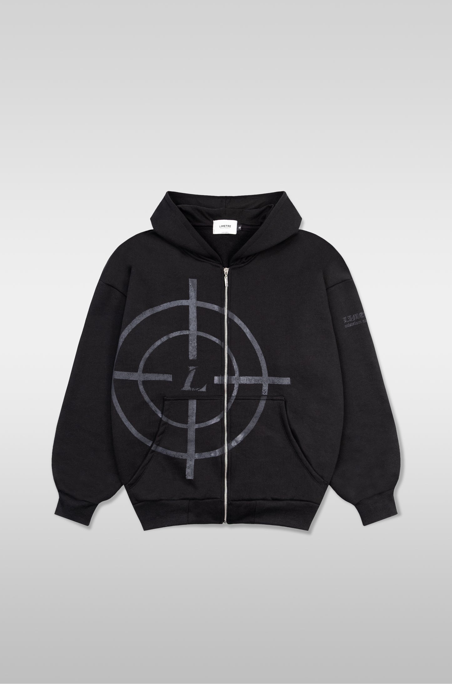 TARGET ZIP HOODIE BLACK