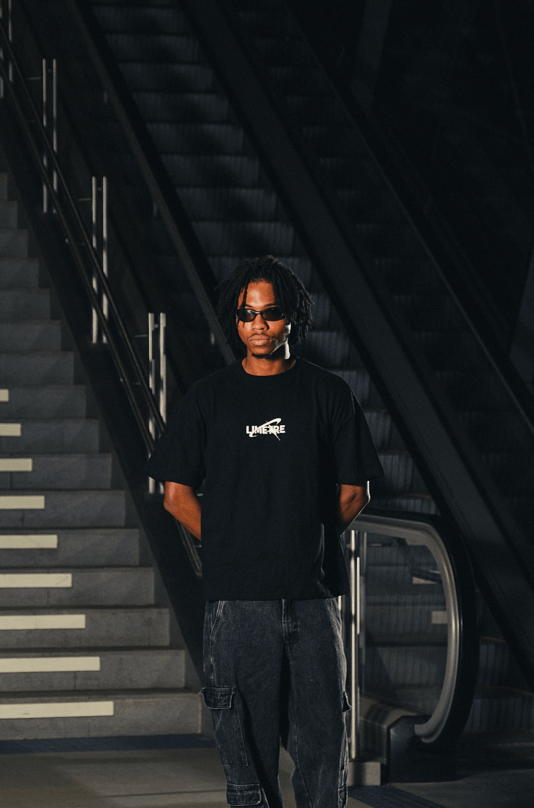 RETRO LOGO BLACK BOXY T-SHIRT