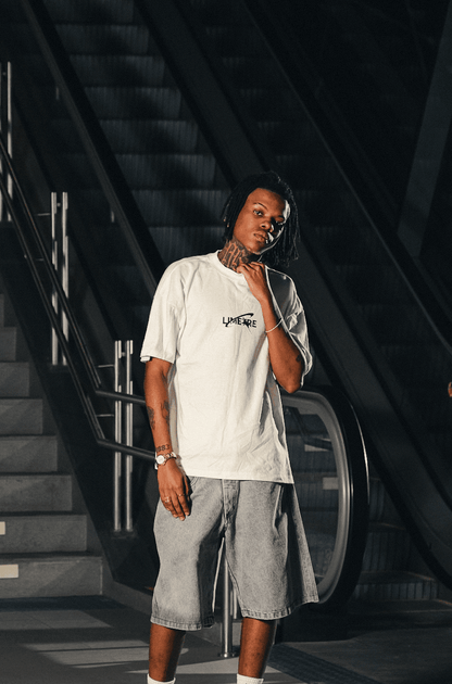 RETRO LOGO OFF-WHITE BOXY T-SHIRT