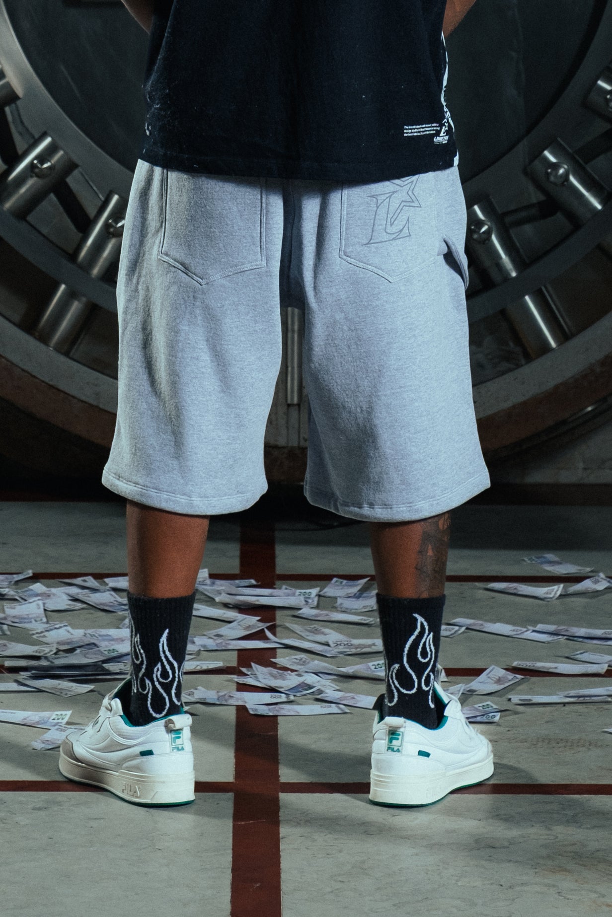 PRESTIGE BAGGY SHORTS GRAY