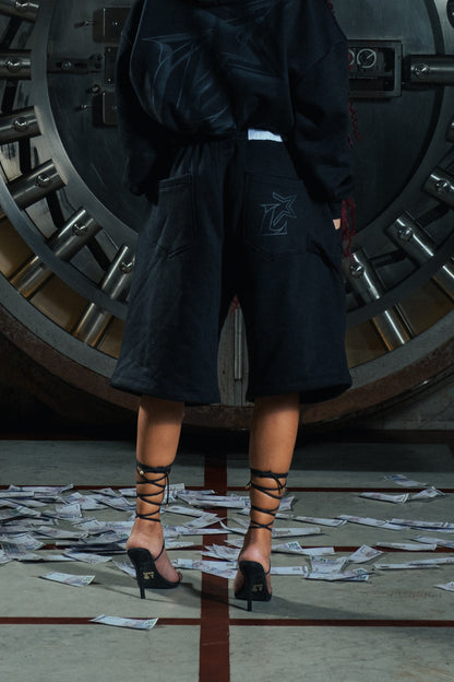 PRESTIGE BAGGY SHORTS BLACK