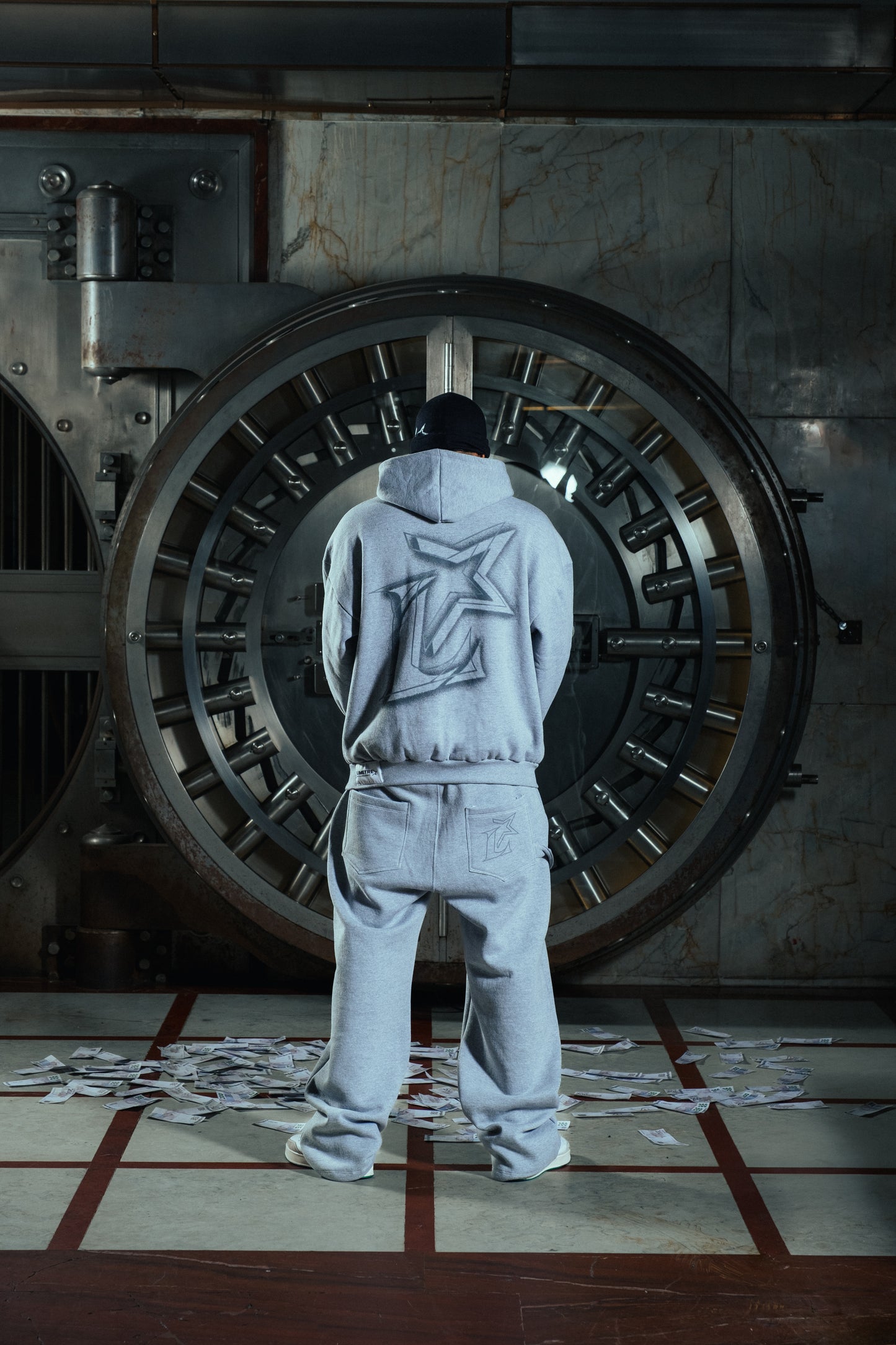 PRESTIGE BOXY HOODIE GRAY