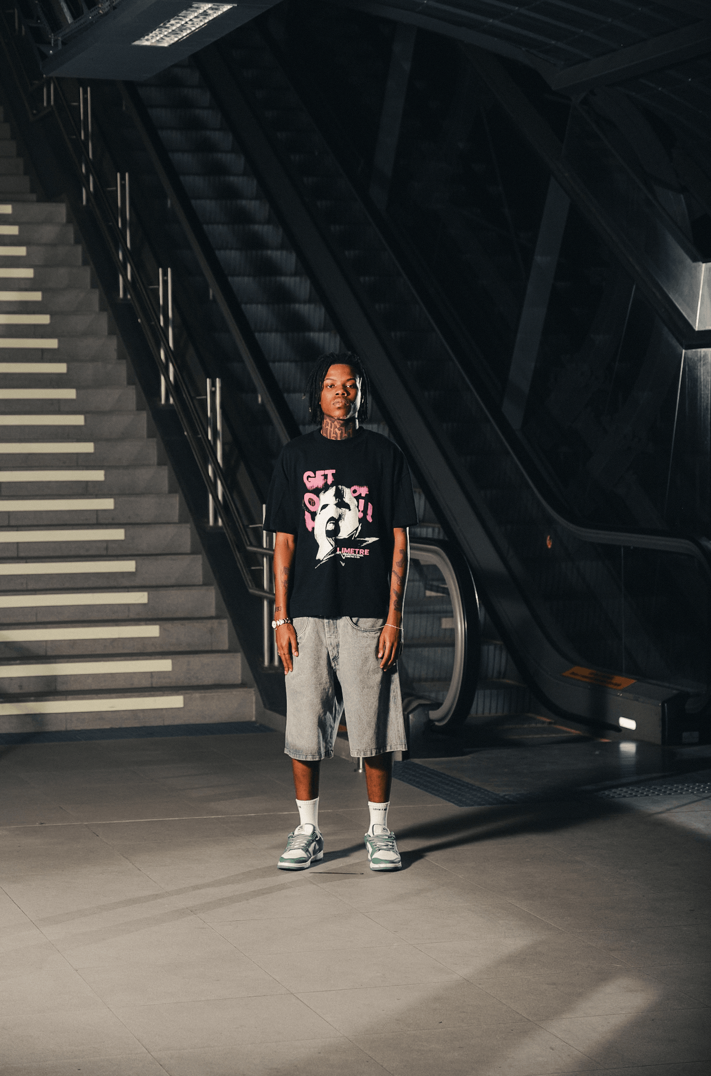 MASK OFF BLACK OVERSIZED BOXY T-SHIRT