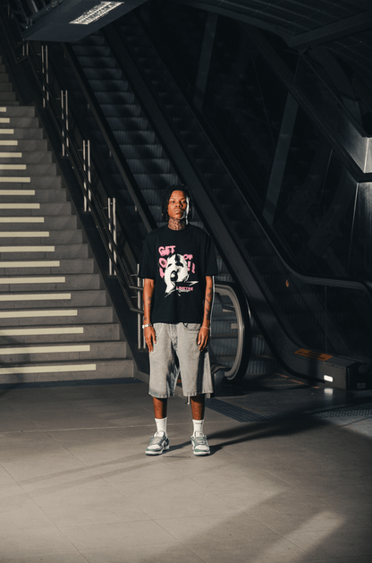 MASK OFF BLACK OVERSIZED BOXY T-SHIRT