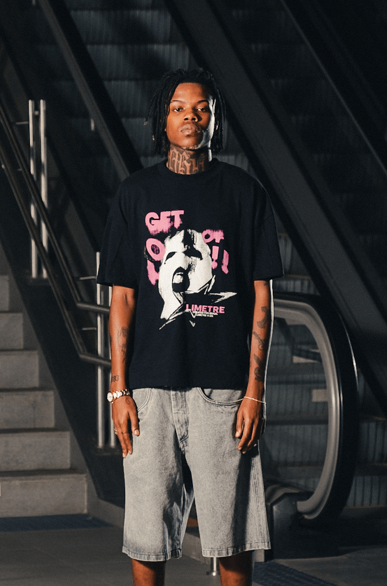 MASK OFF BLACK OVERSIZED BOXY T-SHIRT